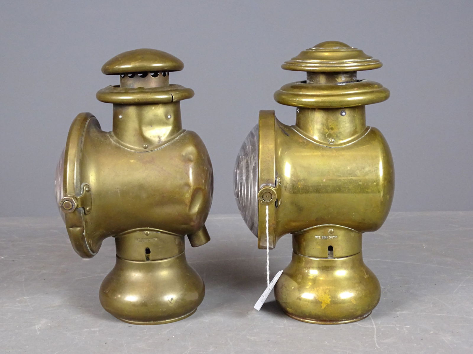 Brass Lamp Pair - 4