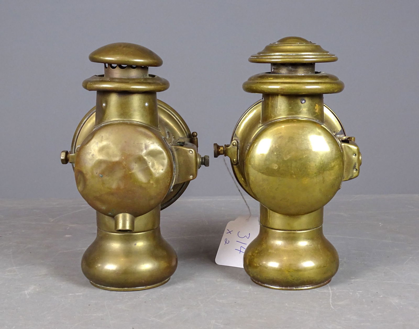 Brass Lamp Pair - 5