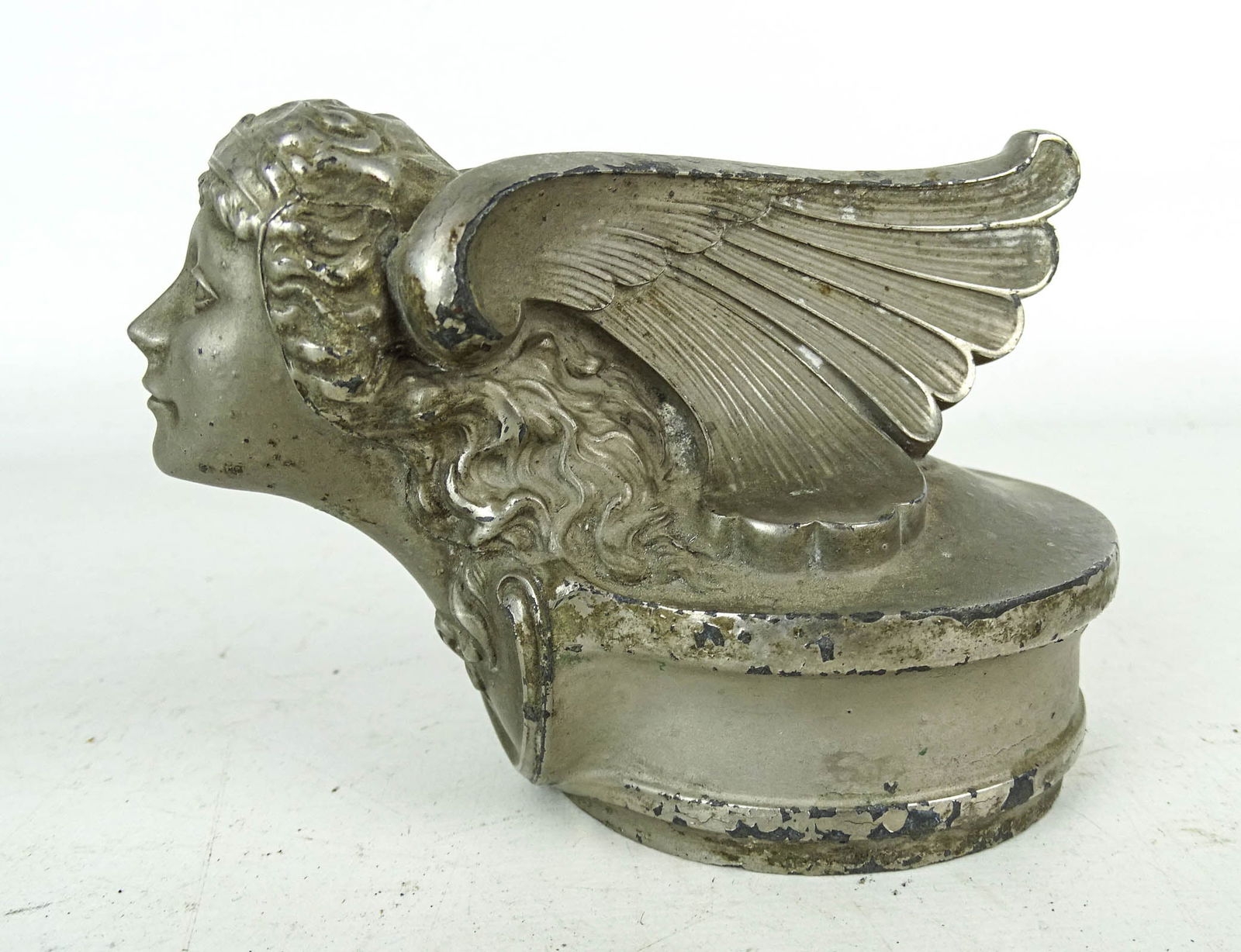 Buick Radiator Mascot: Buick Goddess radiator mascot, C. 1927. 4 3/4" x 3 1/2"