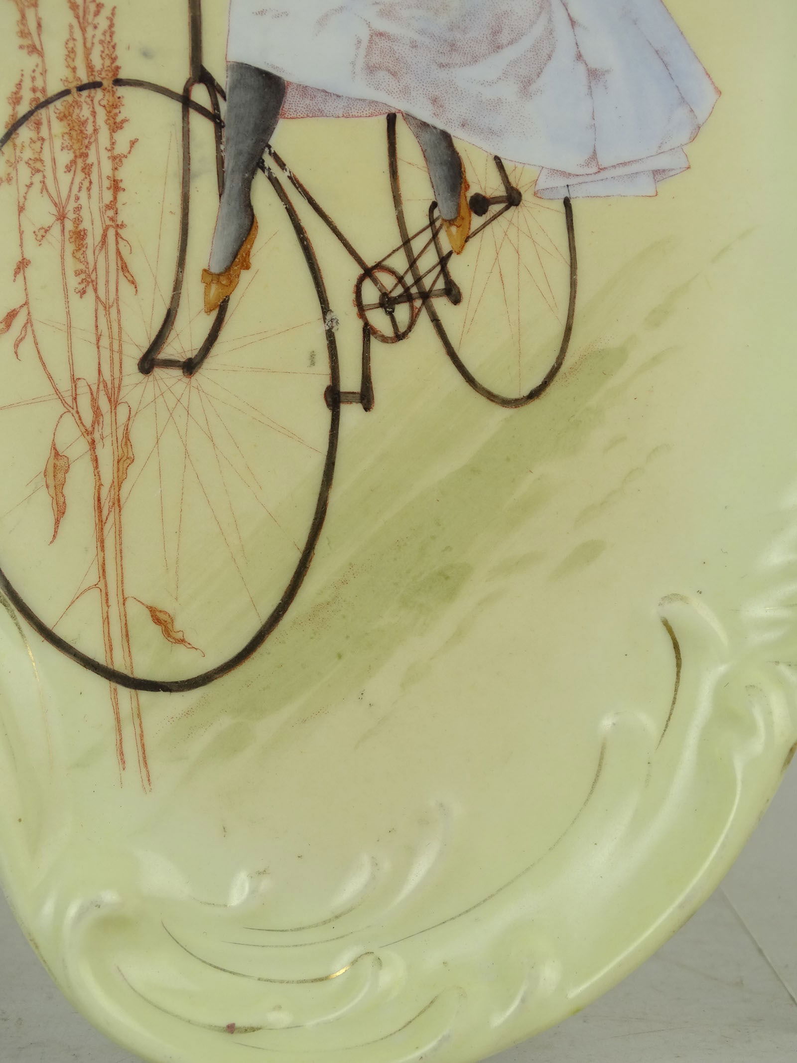 Hand-Painted Bicycle Dish - 3