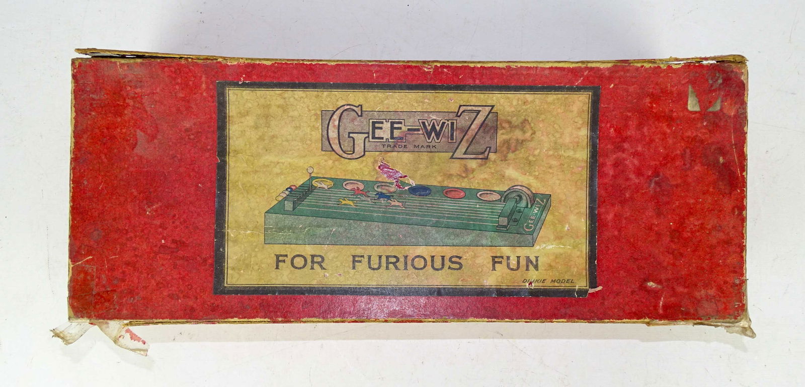 Gee-Wiz Toy: Gee-Wiz toy in original box. Box 16" x 6 1/2" x 4". Meltz Collection, Columbia County New York.