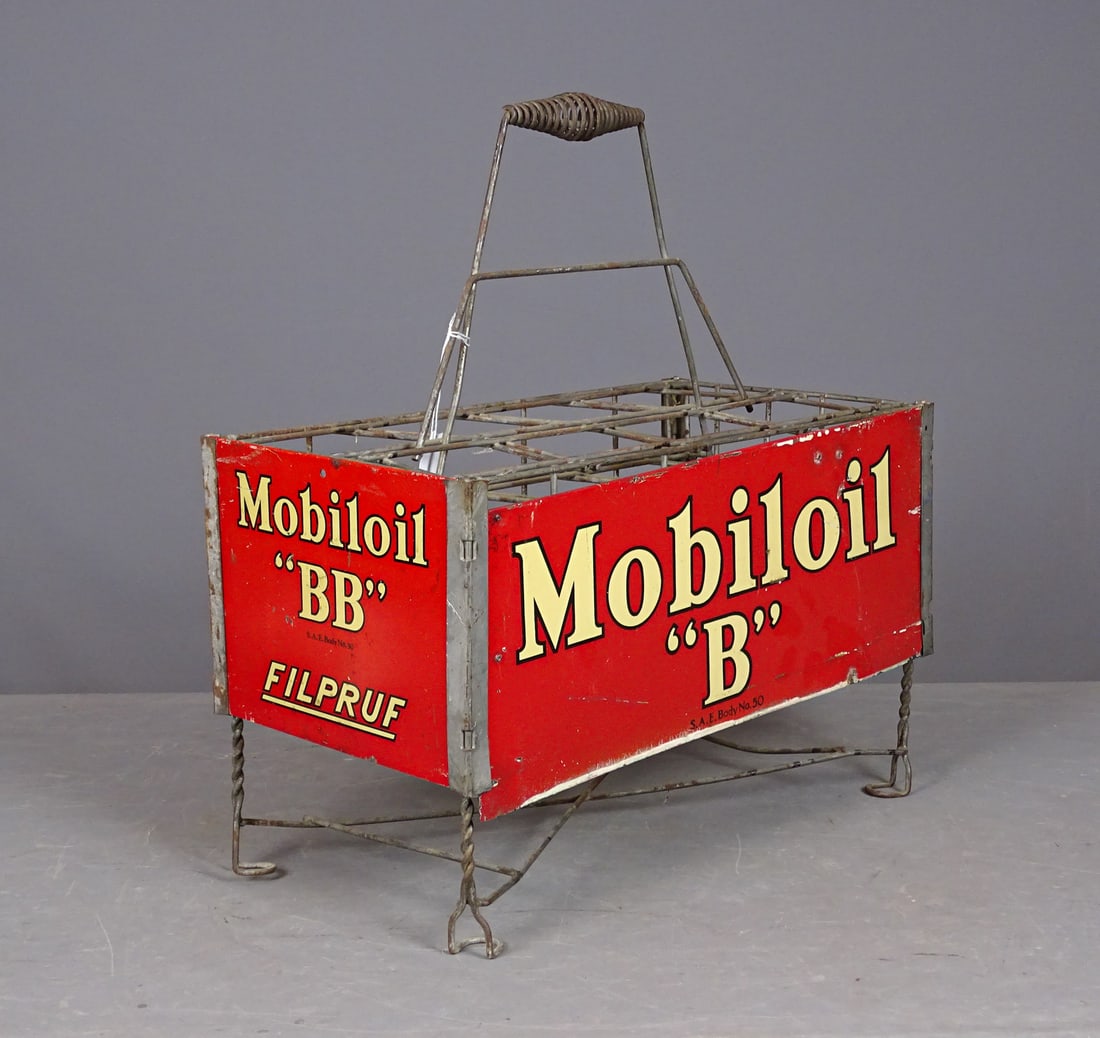 Mobiloil Display: Mobiloil display. 18 1/2" x 10 1/2" x 21" Ht..
