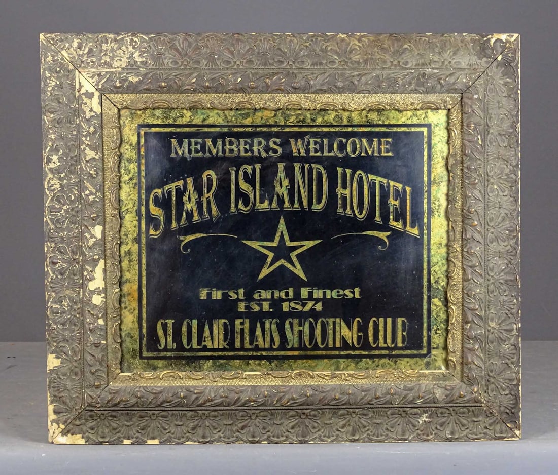 Reverse Painted Hotel Sign (1 of 6)