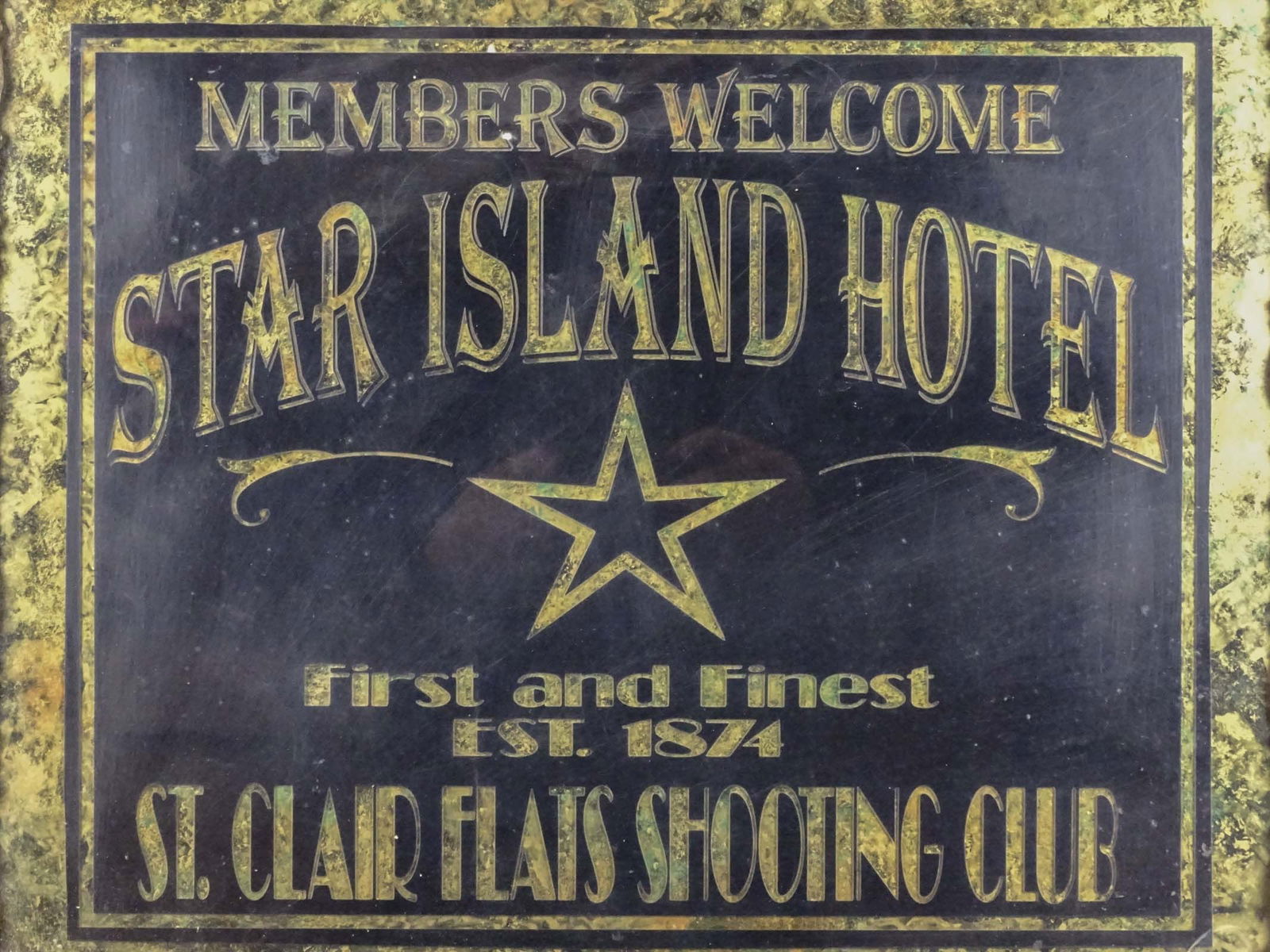 Reverse Painted Hotel Sign - 2