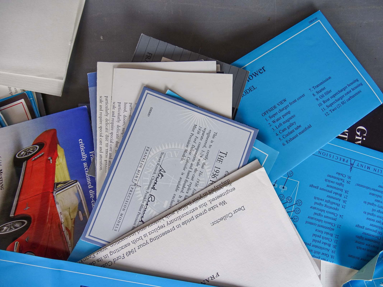 Franklin Mint Misc Ephemera Lot - 13