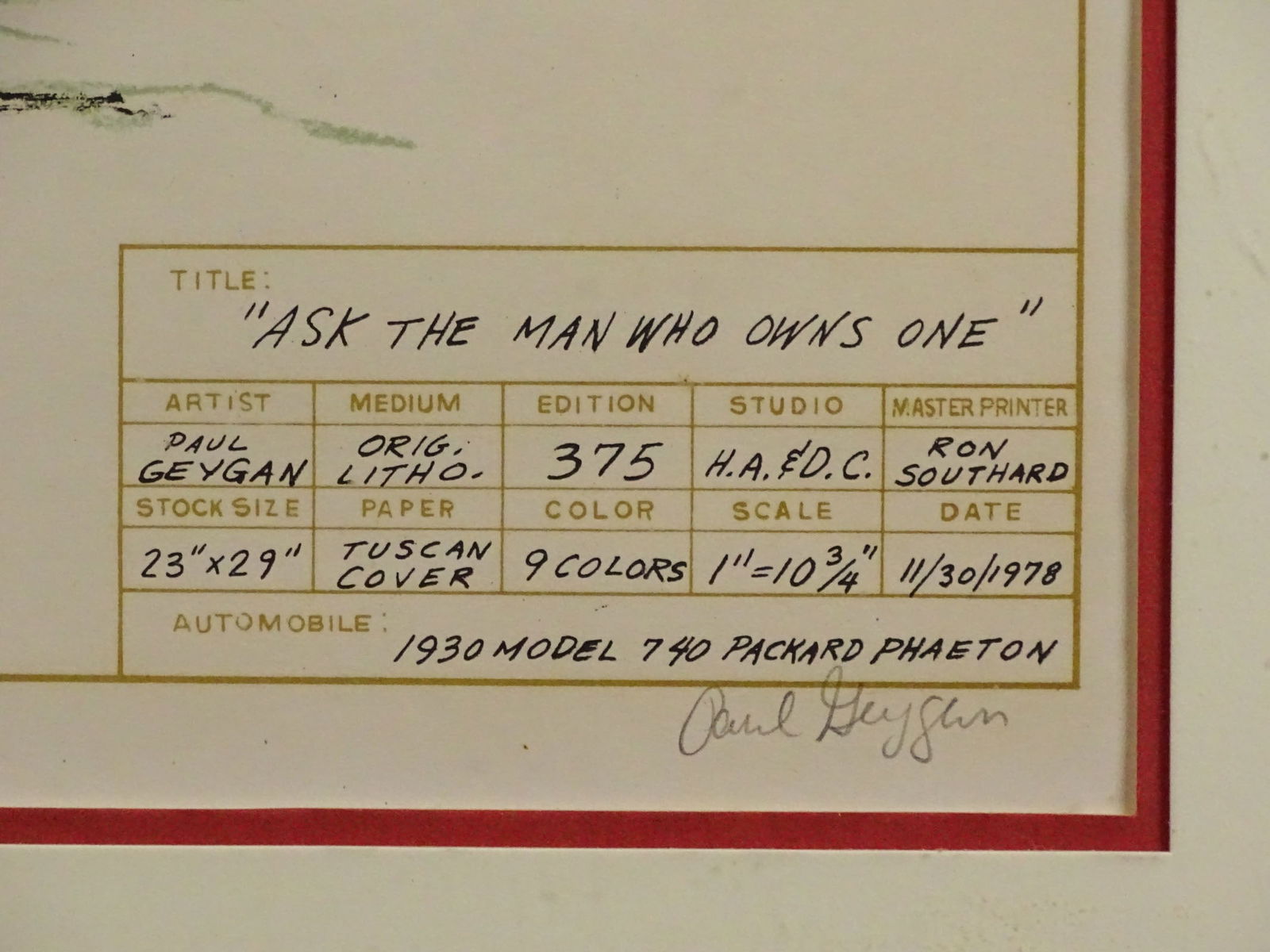 Paul Deygar Auto Prints - 5