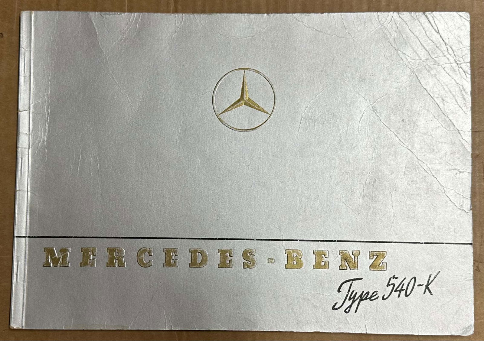 1930's Mercedes Benz Catalog: Late 1930's Mercedes Benz 540 K sales catalog, English text, 24 pages, 12 x 9, vg condition