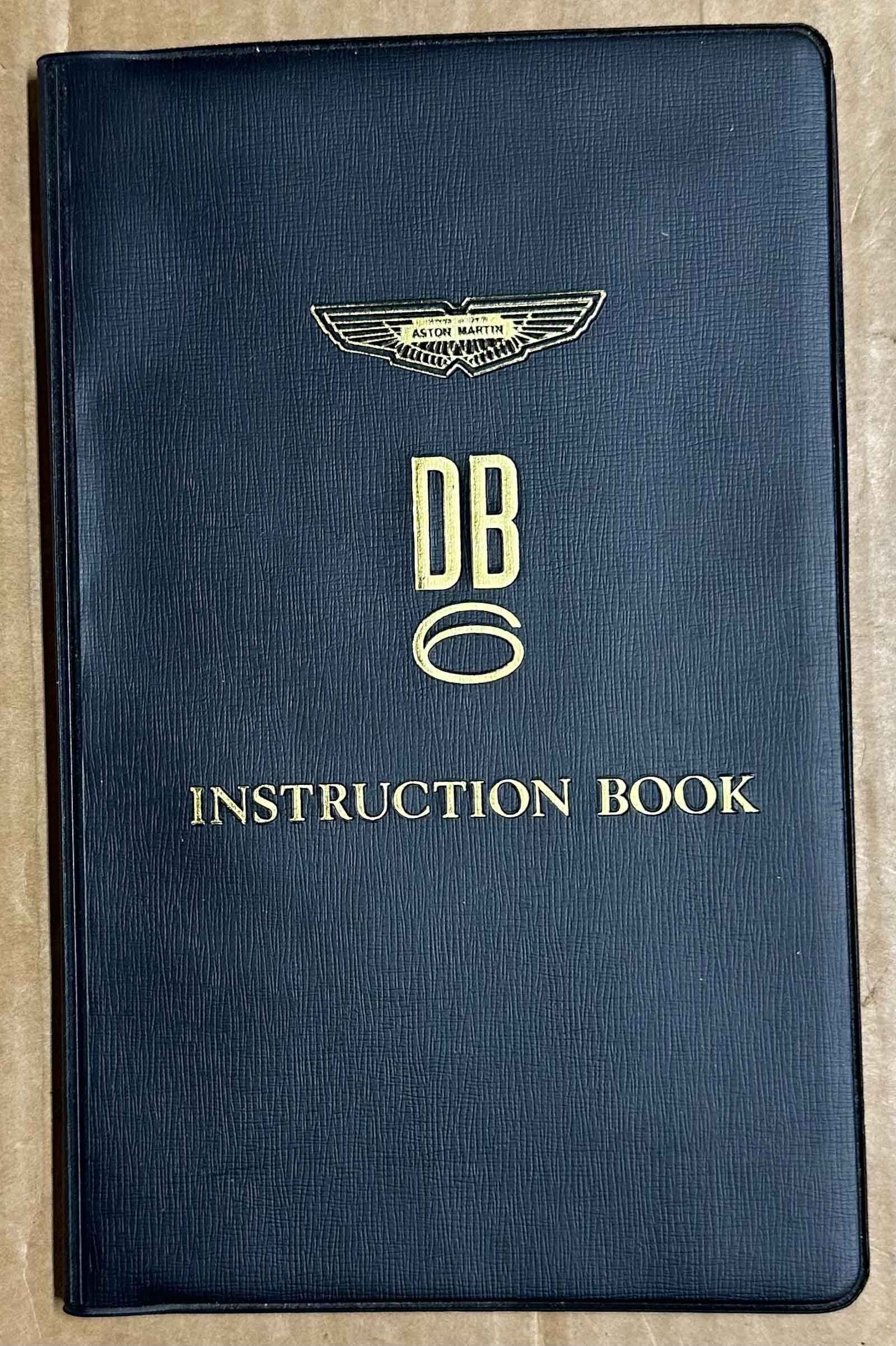 Aston Martin DB 6 owners handbook (1 of 2)
