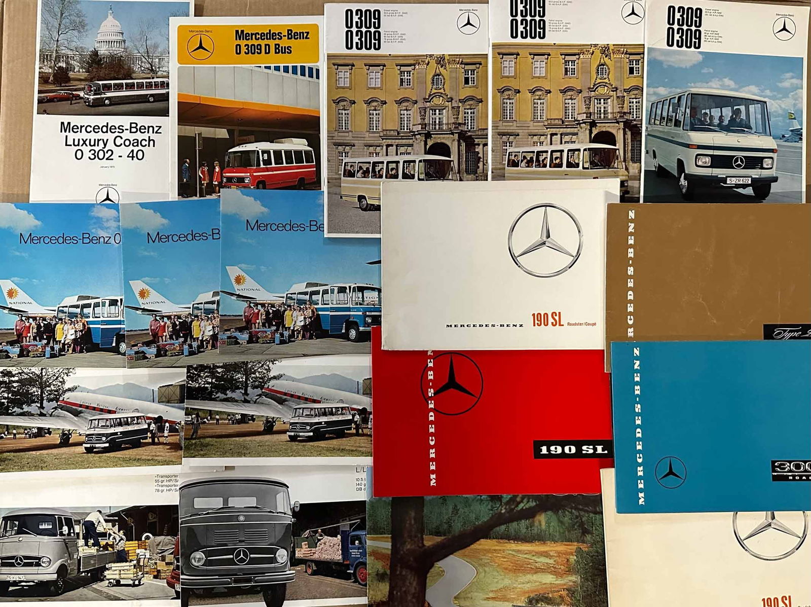 1950's - 1970's Mercedres Brochures (1 of 2)