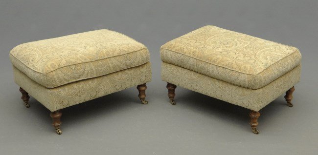 Pair Ottomans