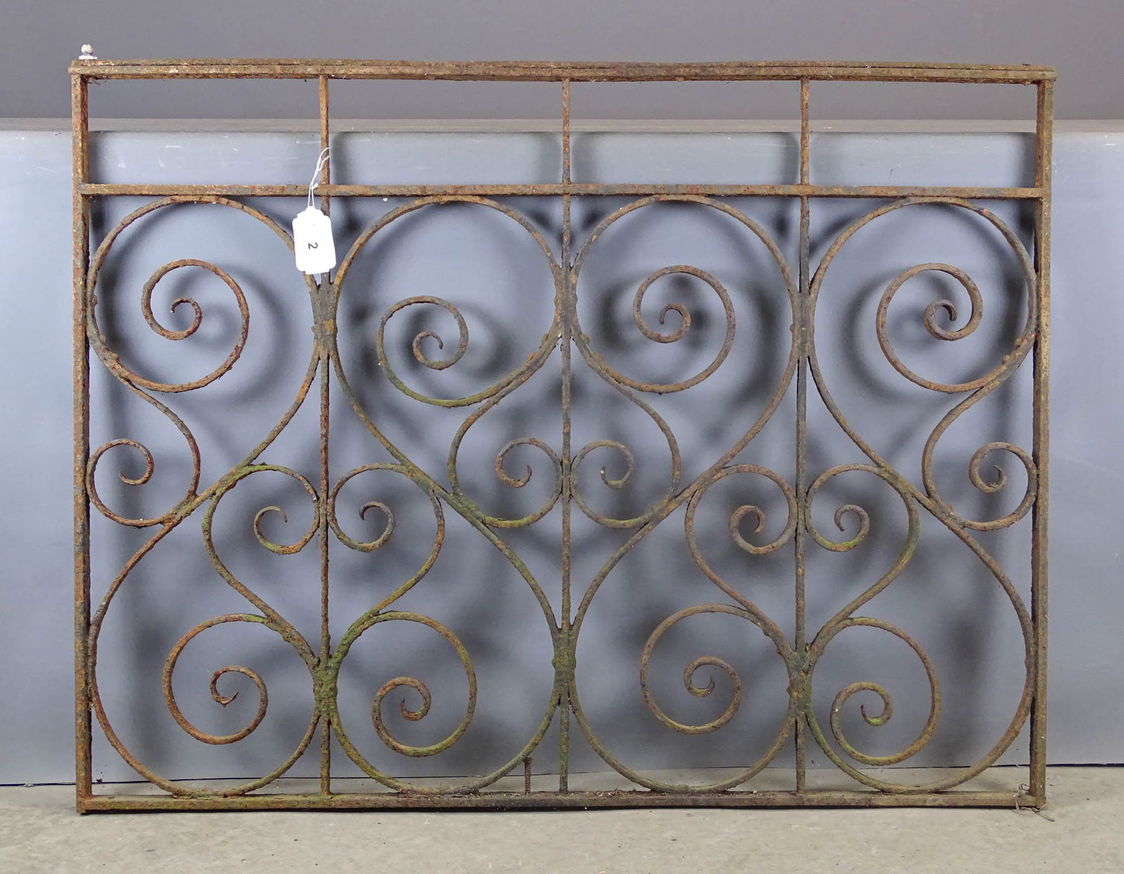 Cast Iron Grate: Antique cast iron grate. 32" x 42".