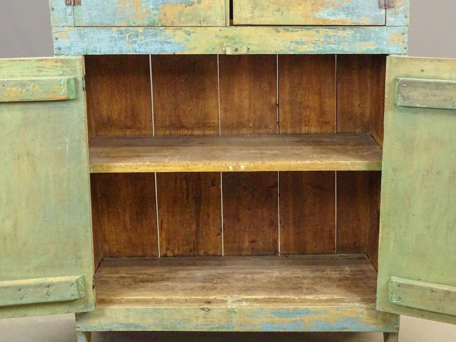 19th c. Four Door Wall Cupboard - 3
