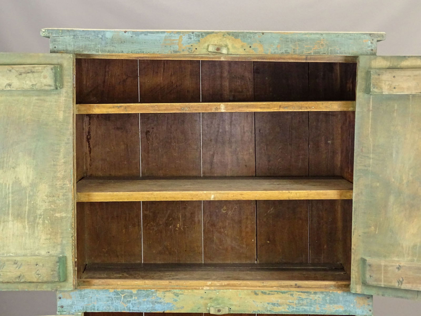19th c. Four Door Wall Cupboard - 5