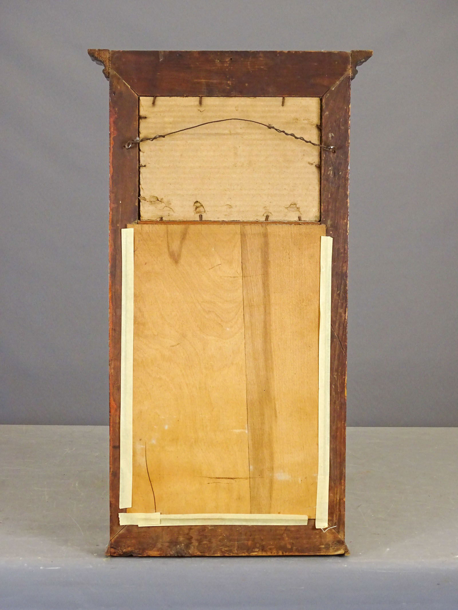 19th c. Federal Split Panel Mirror - 5