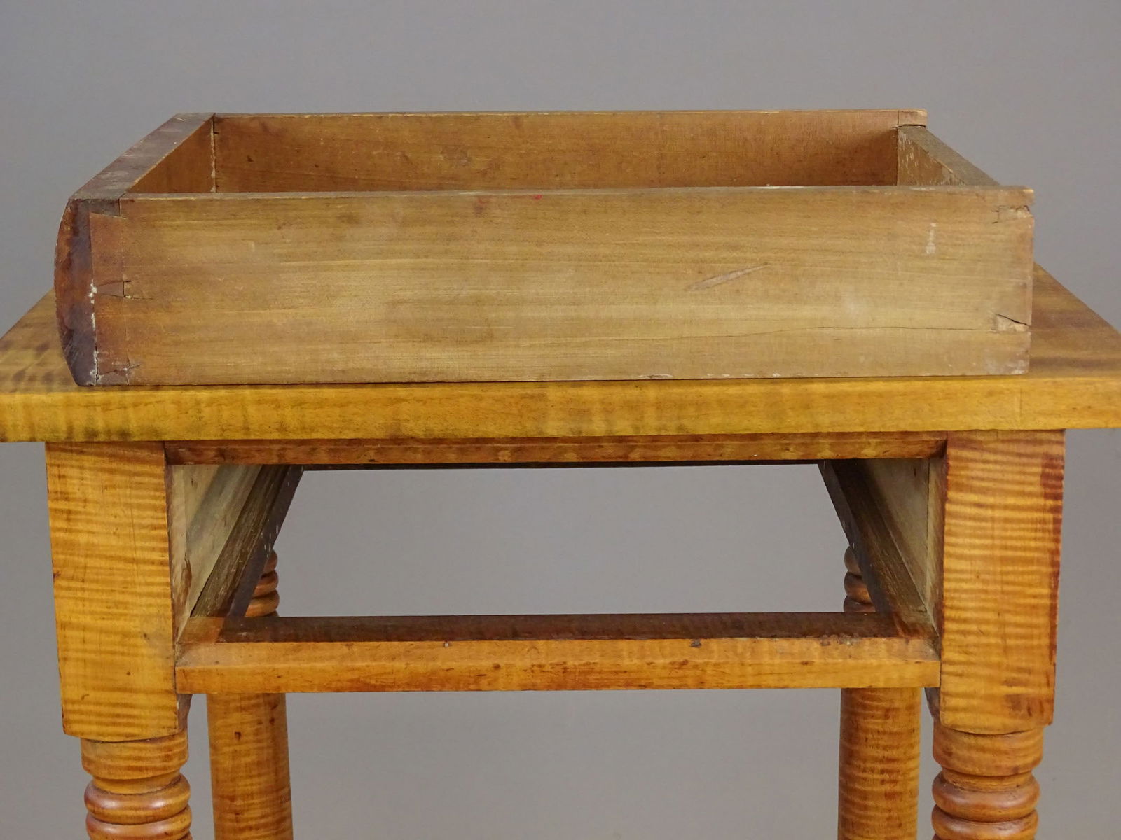 19th c. Figured Maple Stand - 4