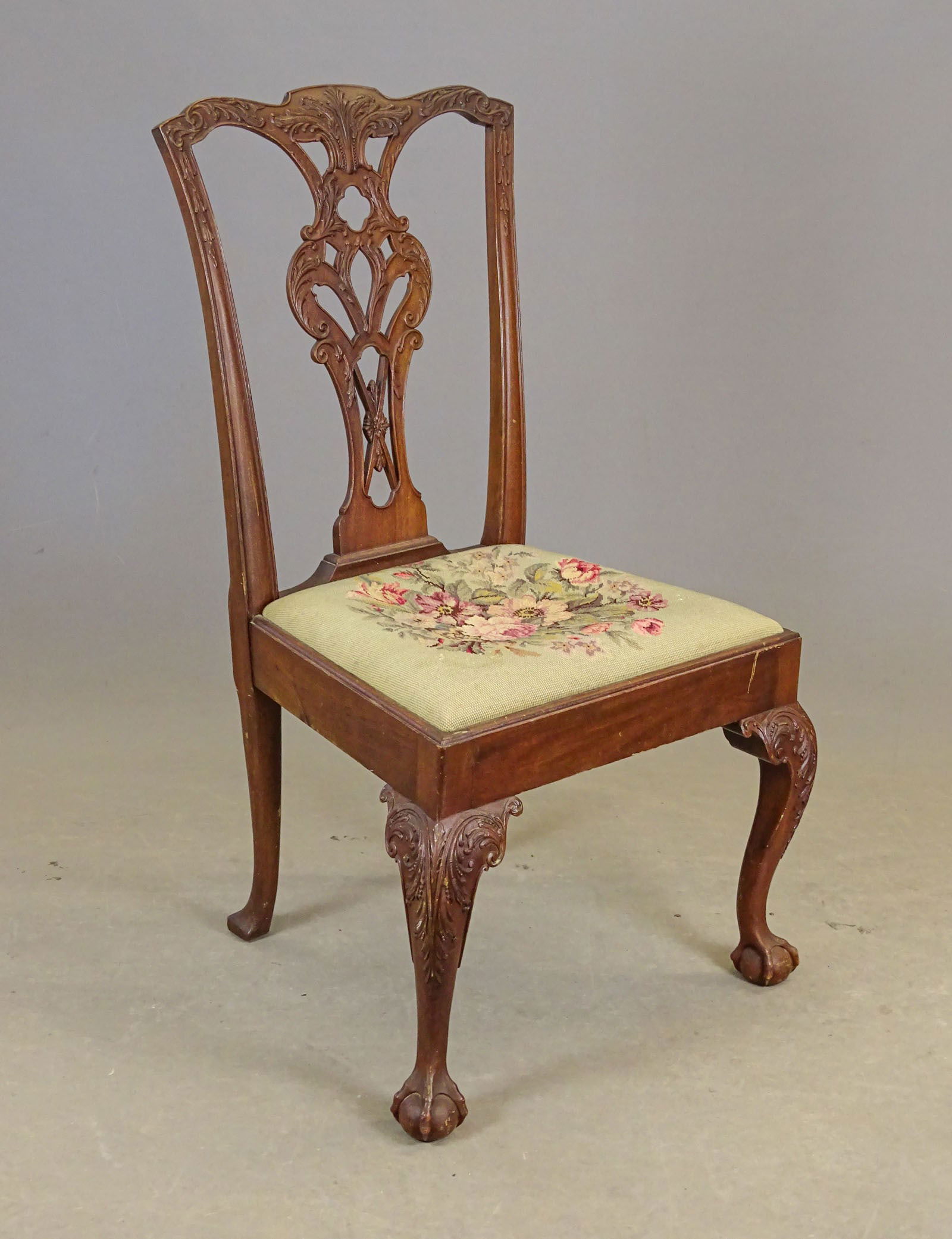 Chippendale Style Side Chair (1 of 7)