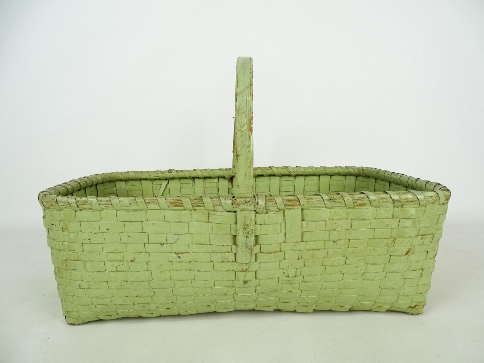 19th c. Painted Basket - 2