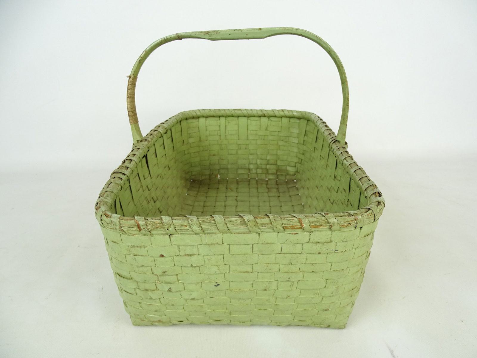 19th c. Painted Basket - 3
