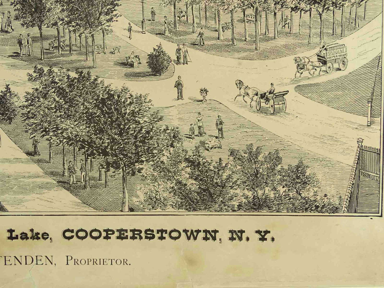 19th c. Print Cooperstown N.Y. - 5