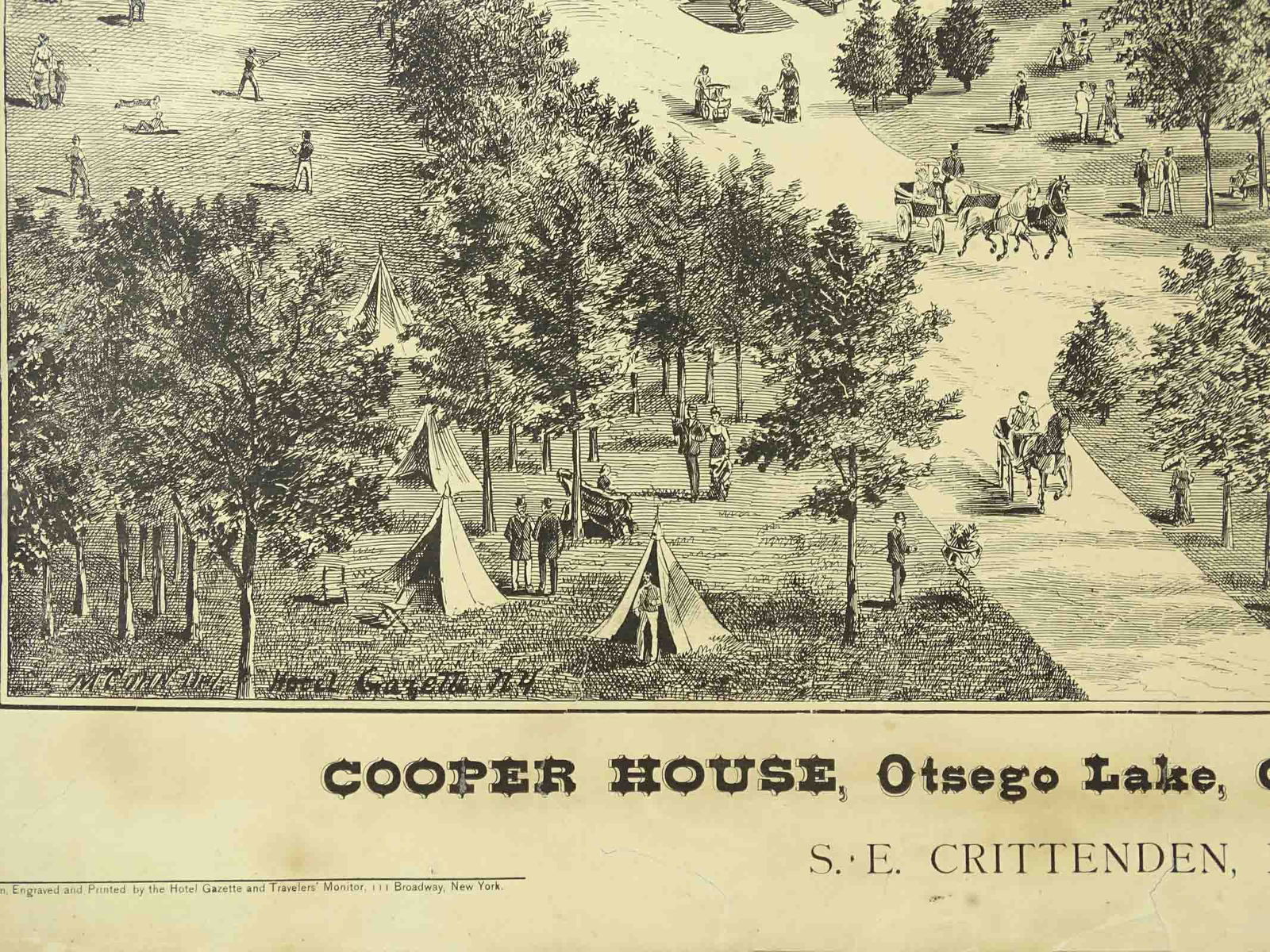 19th c. Print Cooperstown N.Y. - 6