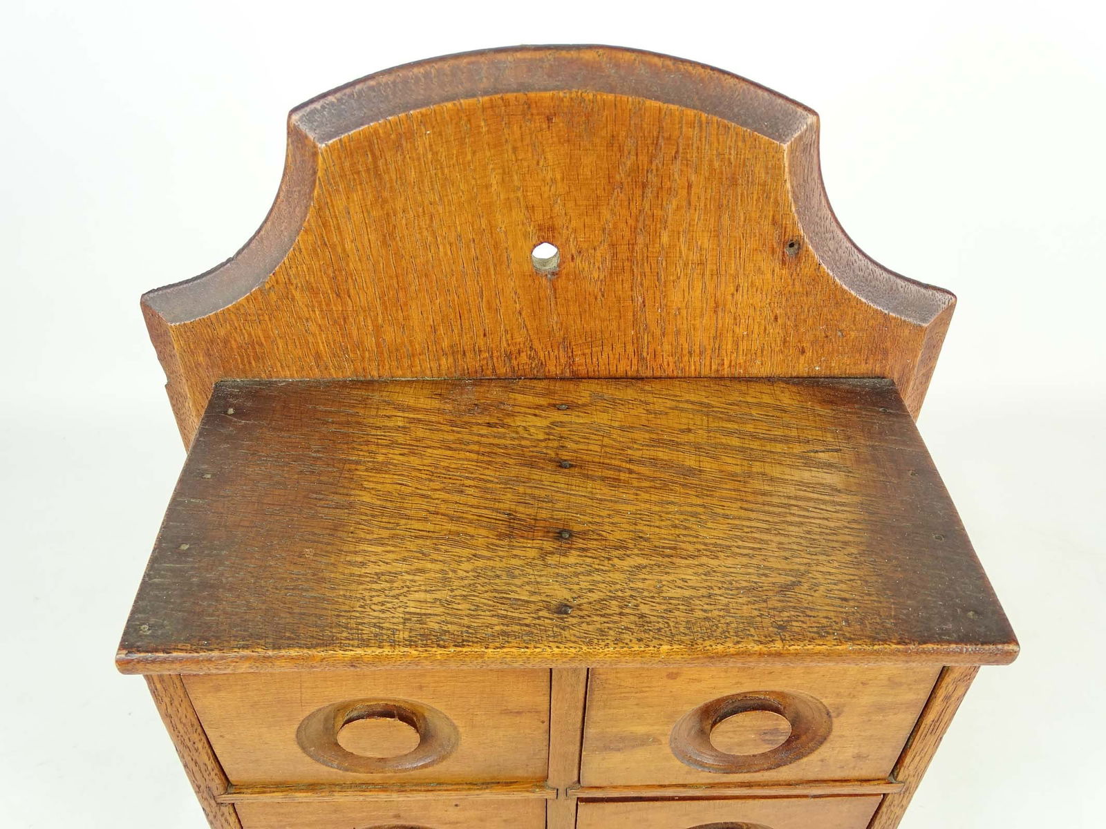 19th c. Wall Cabinet with Drawers - 5