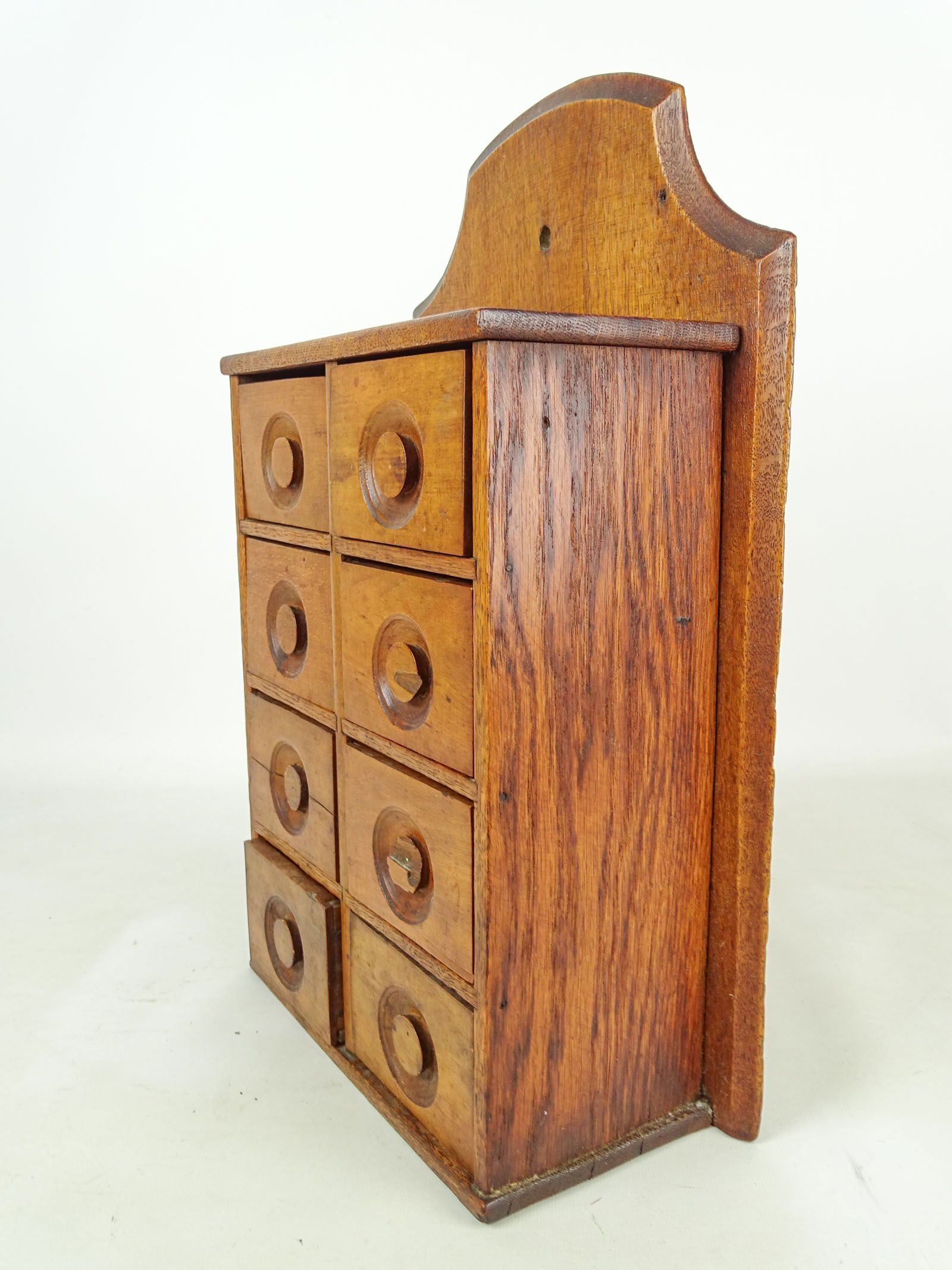19th c. Wall Cabinet with Drawers - 6