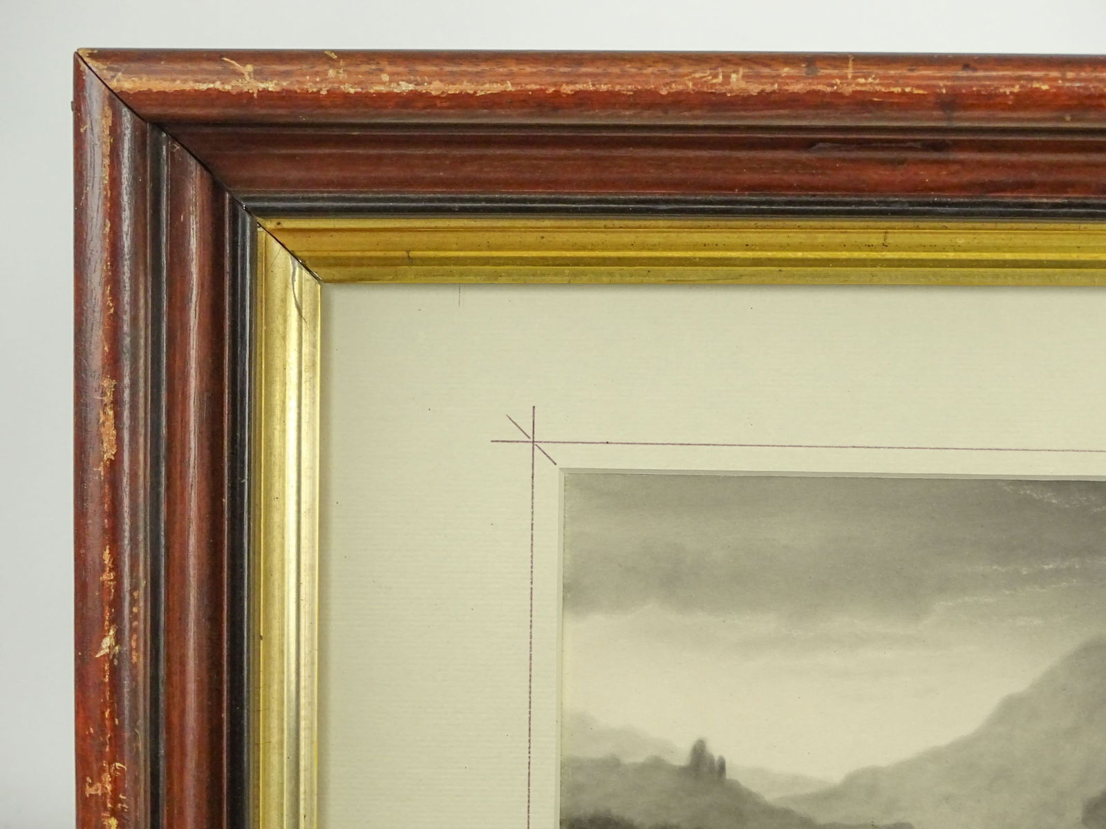 19th c. Sandpaper Drawing - 4