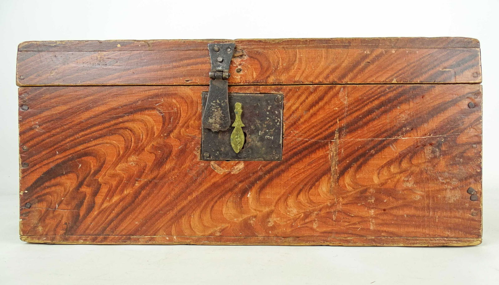 19th c. Paint Decorated Document Box - 3