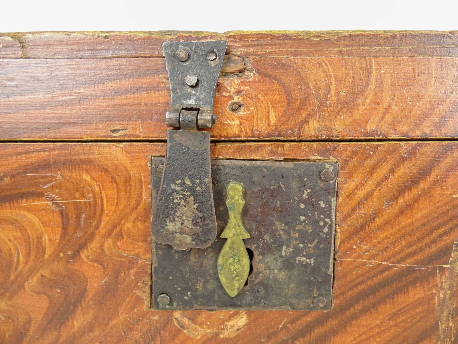 19th c. Paint Decorated Document Box - 4