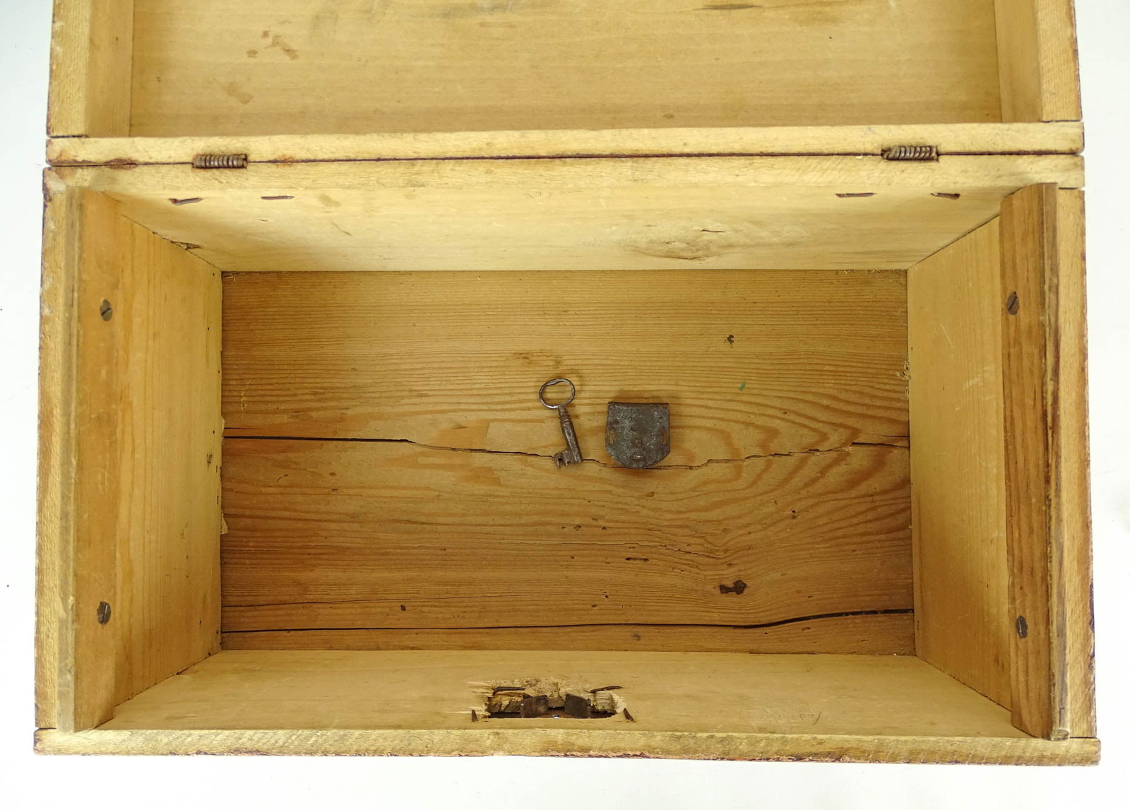 19th c. Paint Decorated Document Box - 5