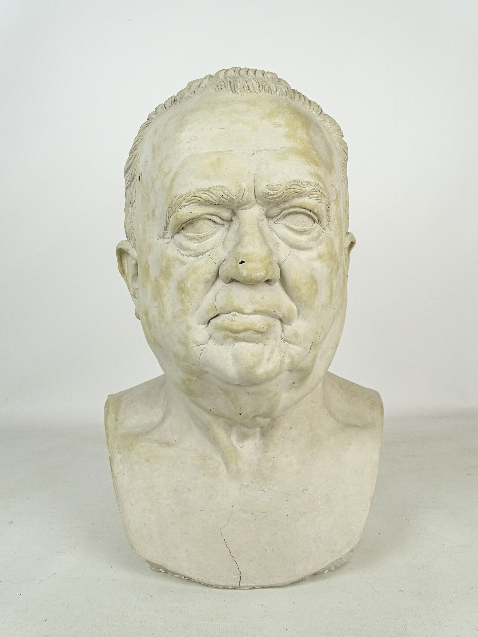 Neil Estern (1926-2019): Neil Estern (1926-2019), J. Edgar Hoover for Life Magazine. Plaster. 17" Ht., 9" W.. Provenance: Family of the artist.