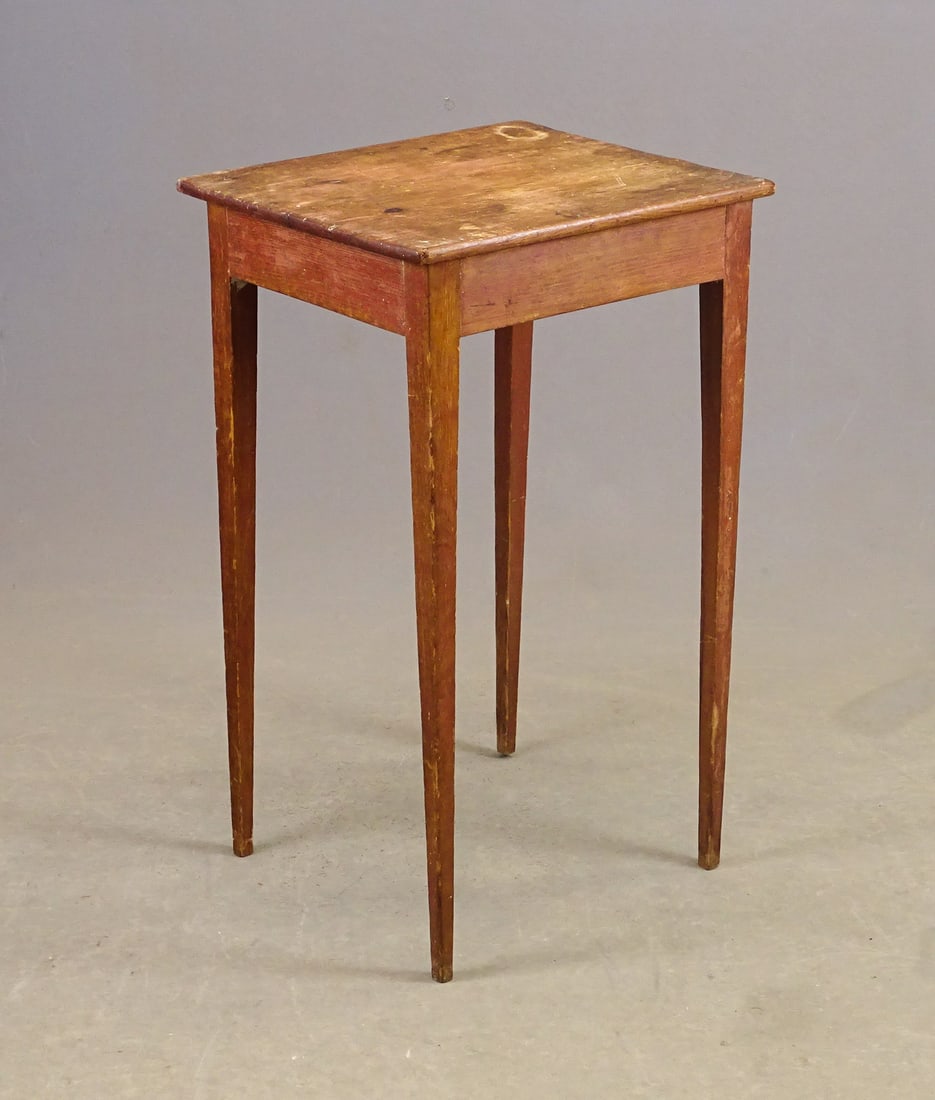 19th c. Tapered Leg Stand: 19th c. tapered leg stand. 17" x 14 1/2" x 28 1/2" Ht..