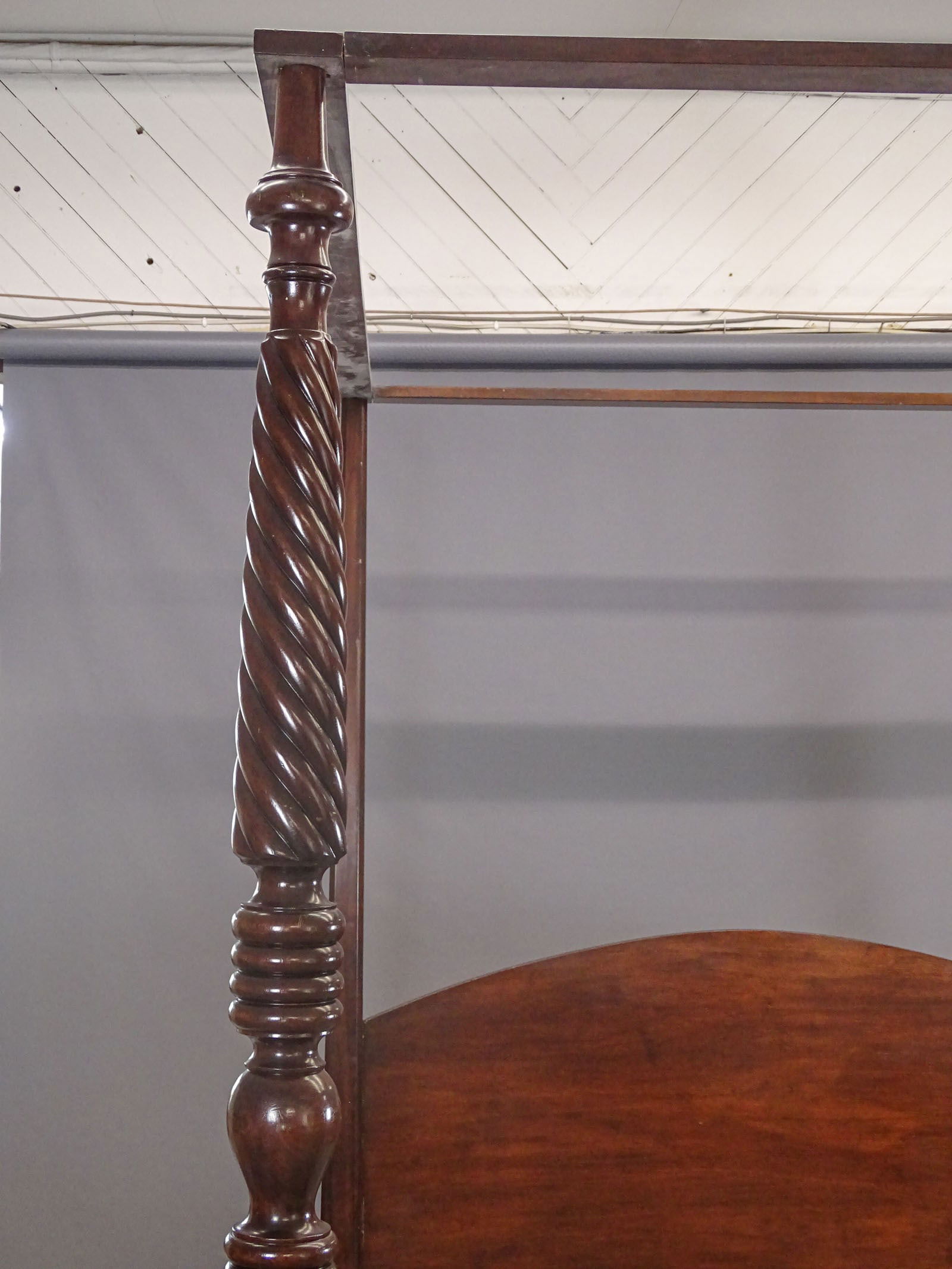 Mahogany Four Poster Bed - 3