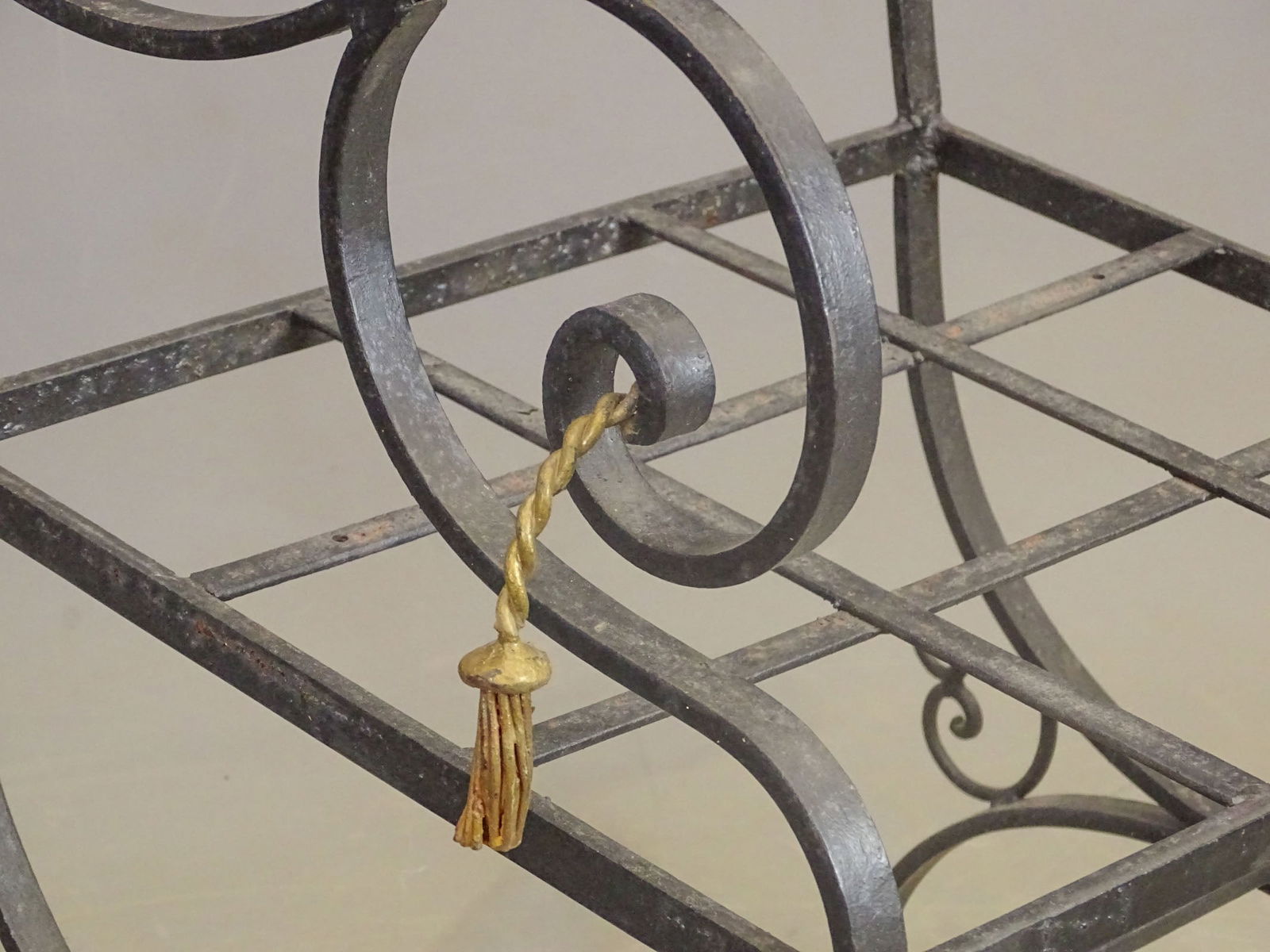 Pair Wrought Iron Chairs - 4