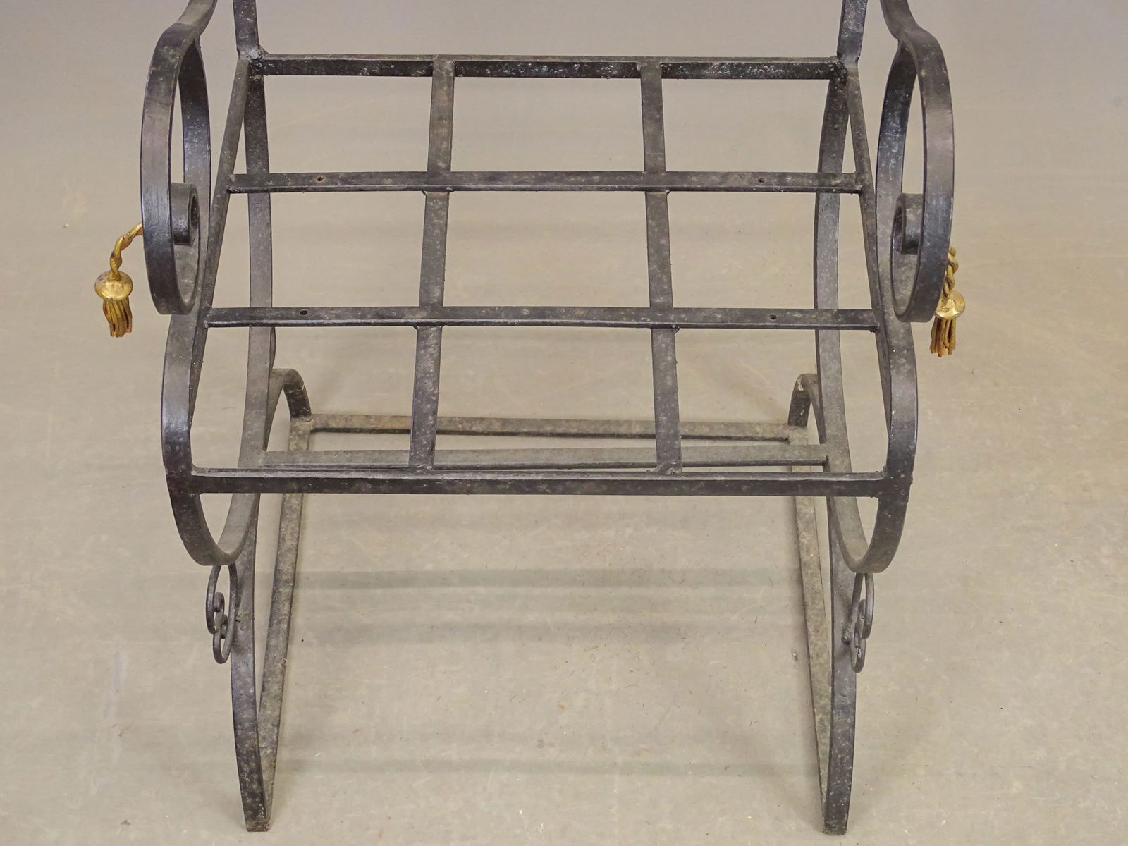 Pair Wrought Iron Chairs - 6