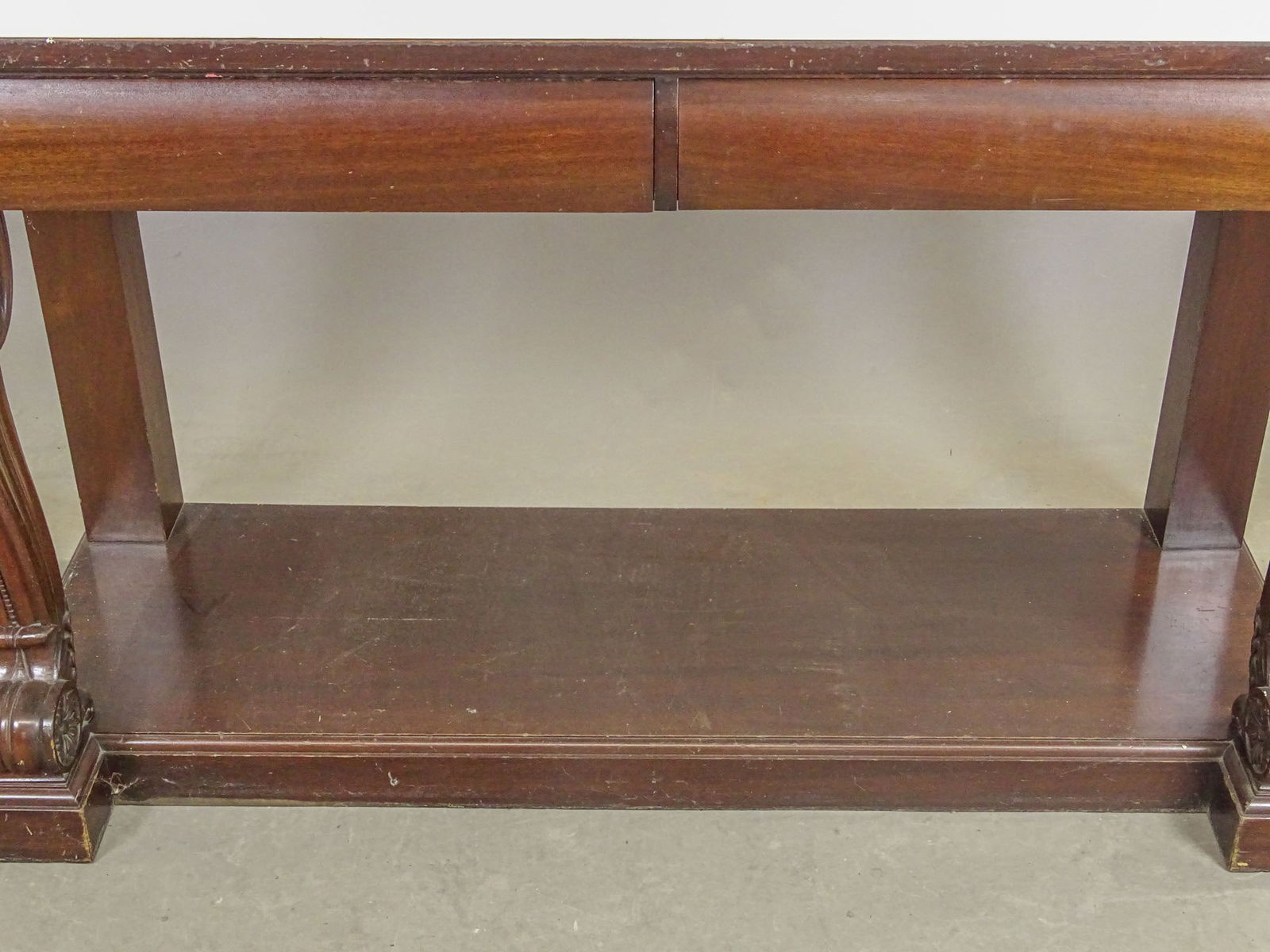 19th c. Mahogany Marble Top Server - 2