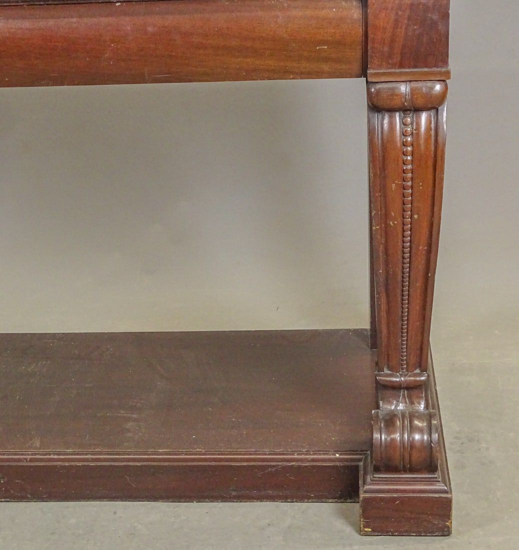 19th c. Mahogany Marble Top Server - 3