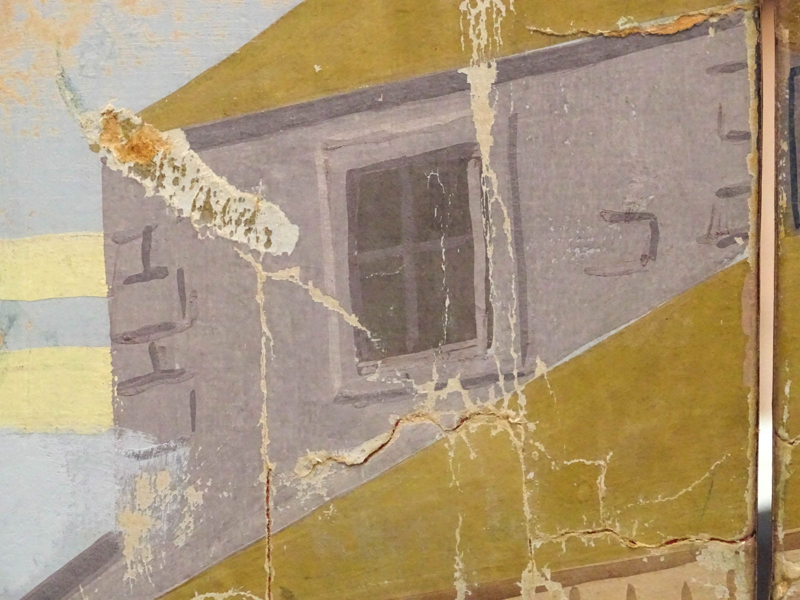 19th c. Wallpaper Screen - 5