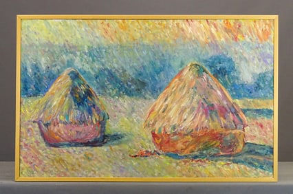 Painting: Haystacks