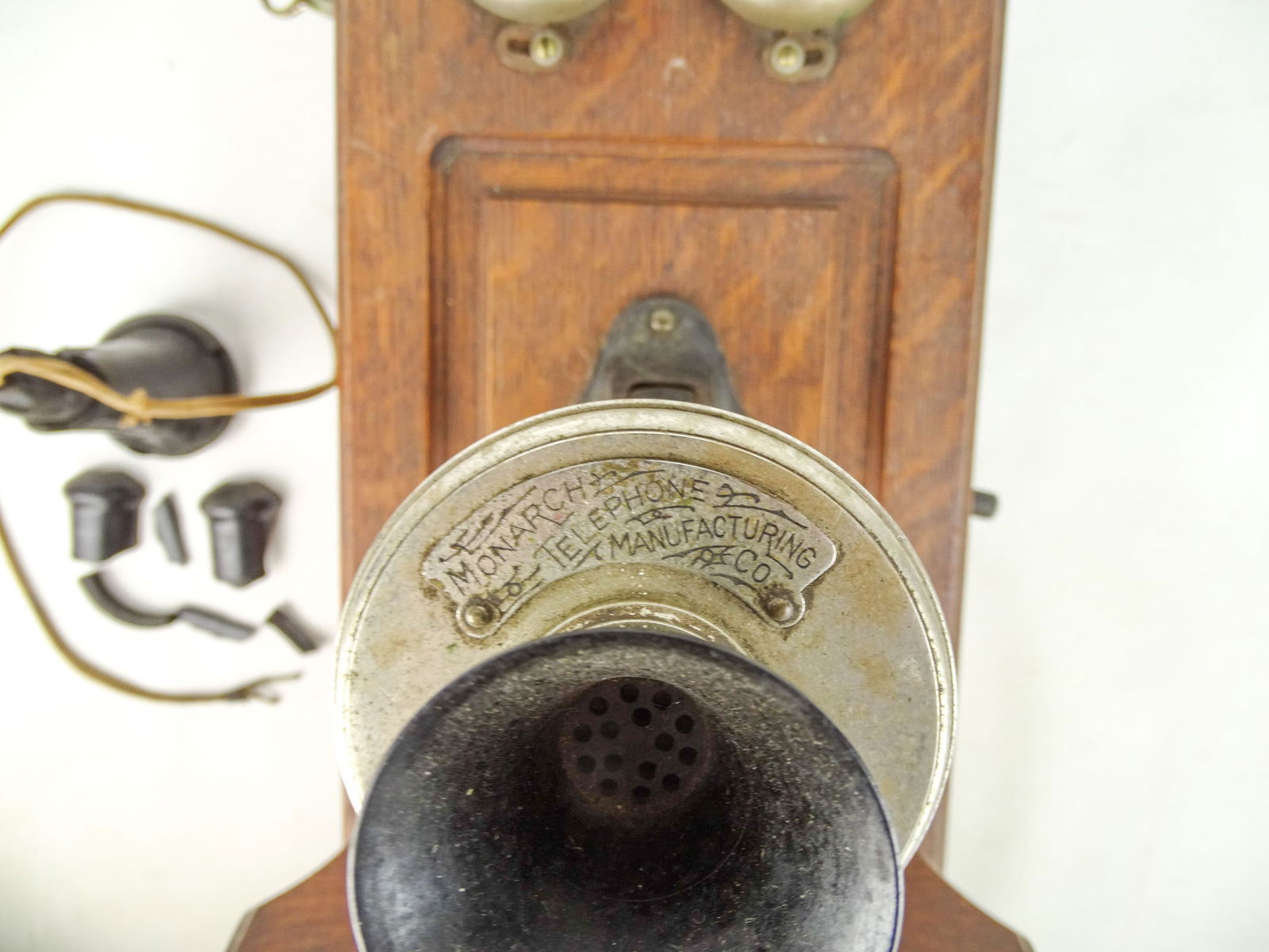 Antique Oak Telephone - 3