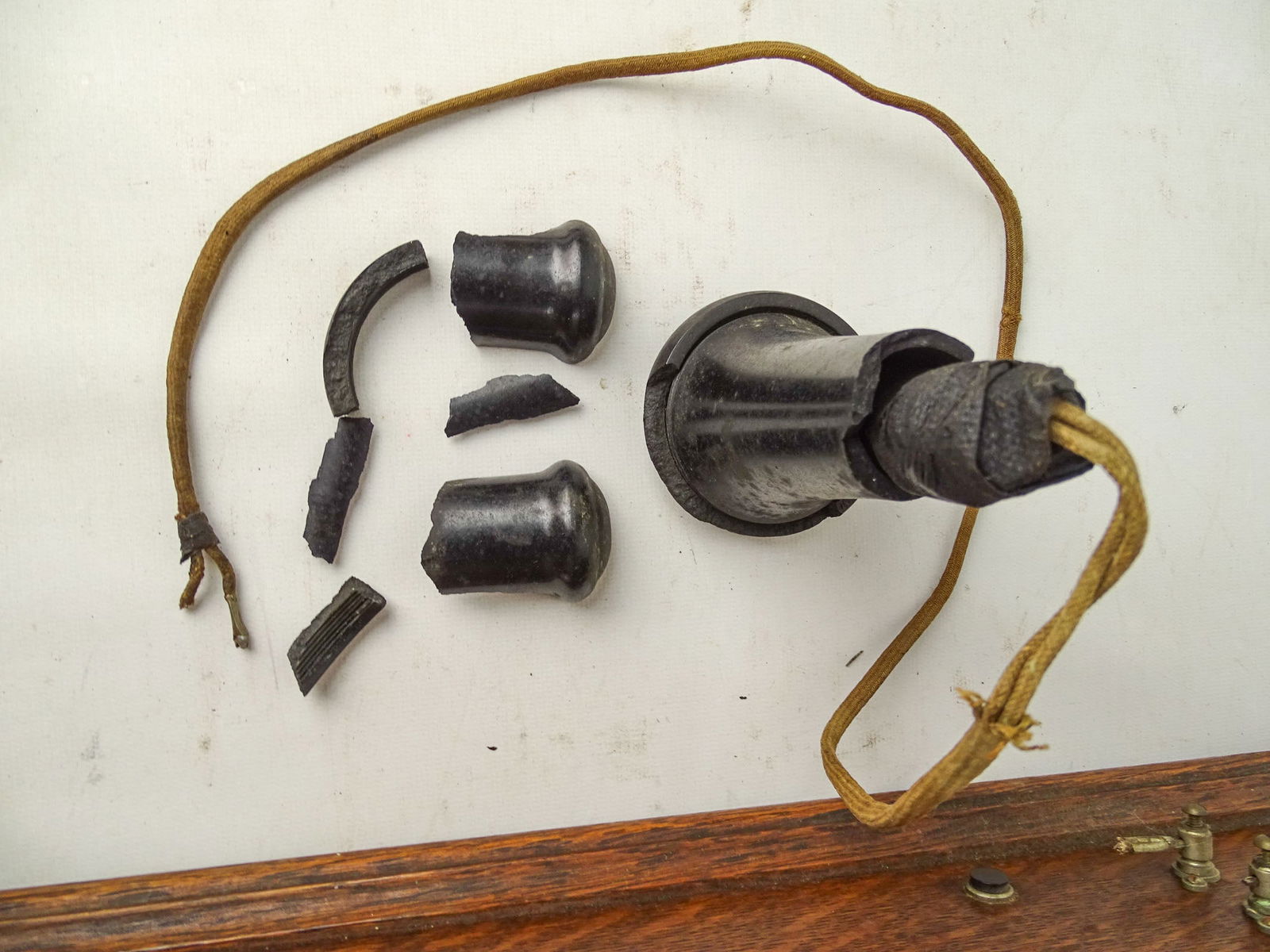 Antique Oak Telephone - 5