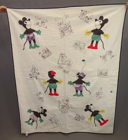 Mickey and Minnie Mouse Quilt