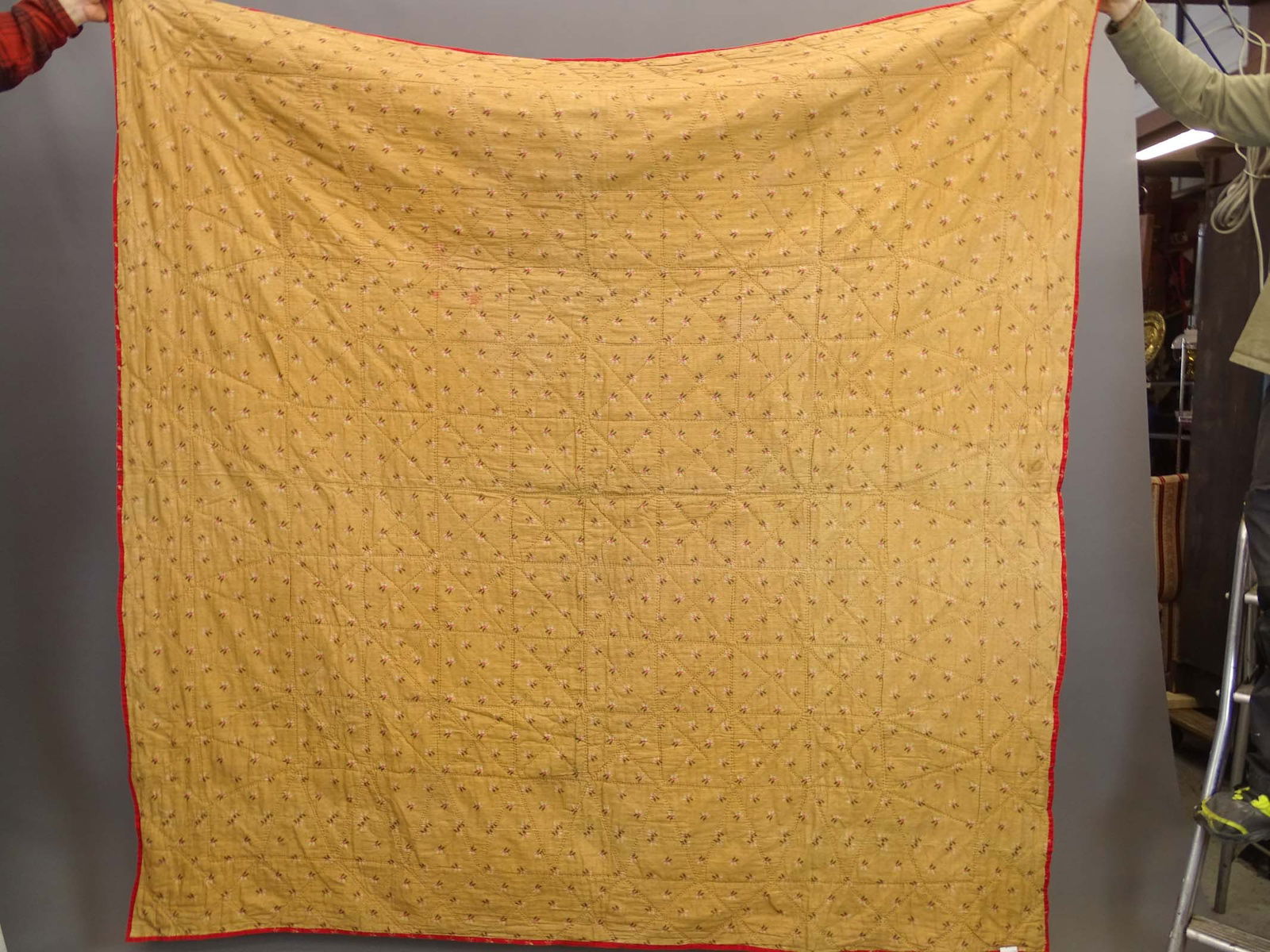 19th c. Chintz Quilt - 5