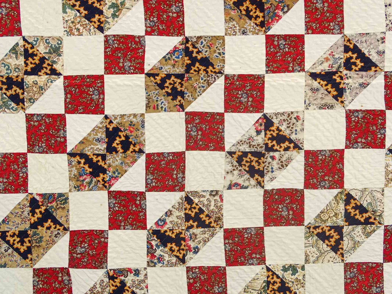 C. 1840 Chintz Border Quilt - 3