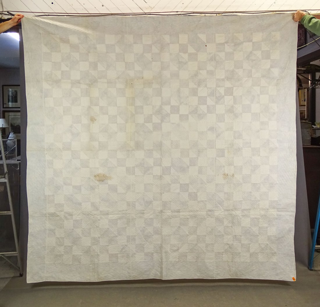 C. 1840 Chintz Border Quilt - 7