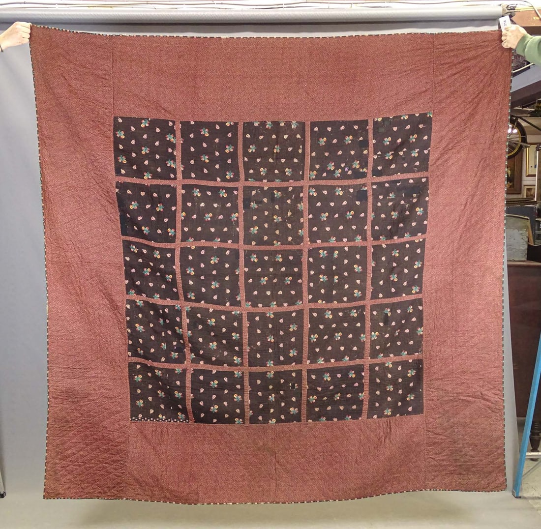 C. 1860 Log Cabin Quilt - 4