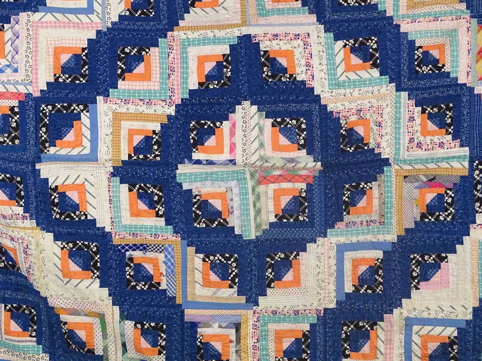C. 1890 Log Cabin Quilt - 2