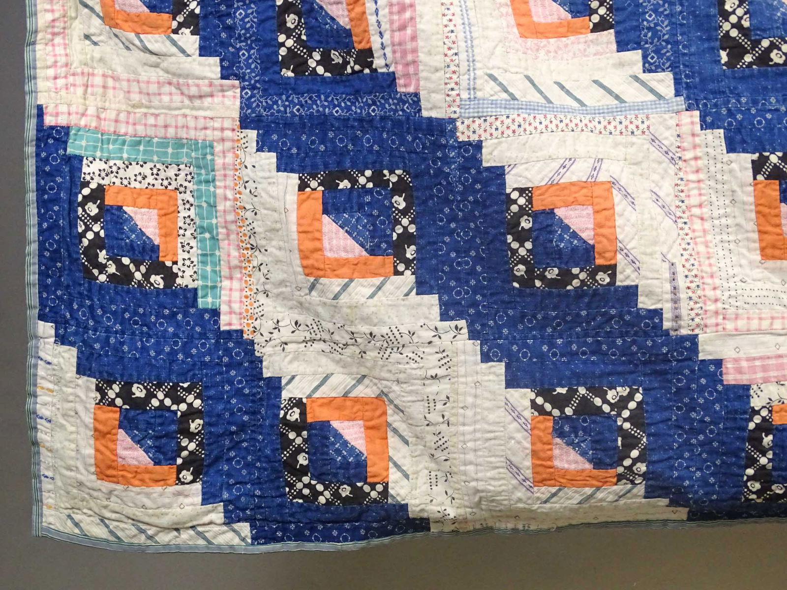 C. 1890 Log Cabin Quilt - 3