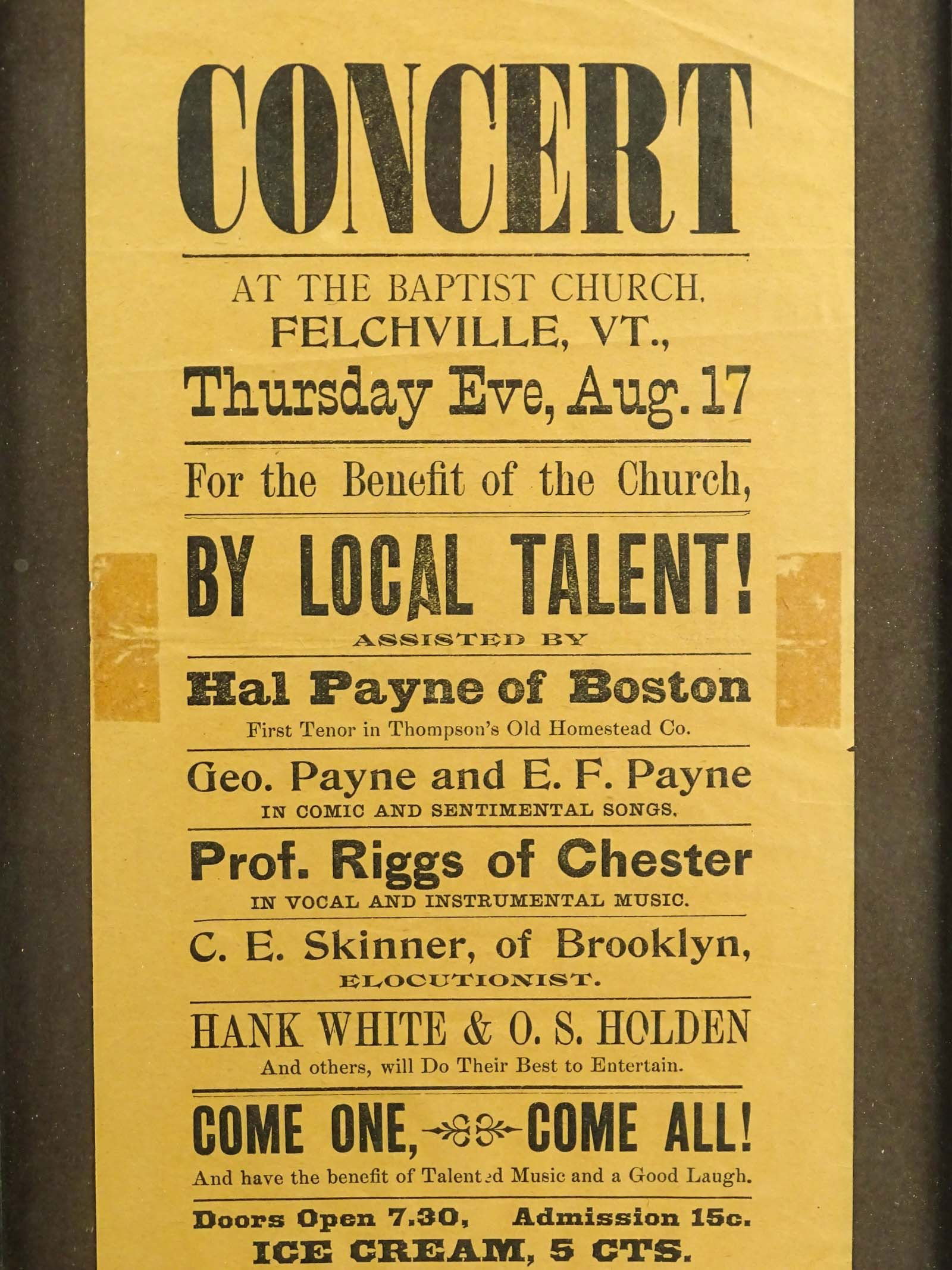 19th c. Broadside - 2
