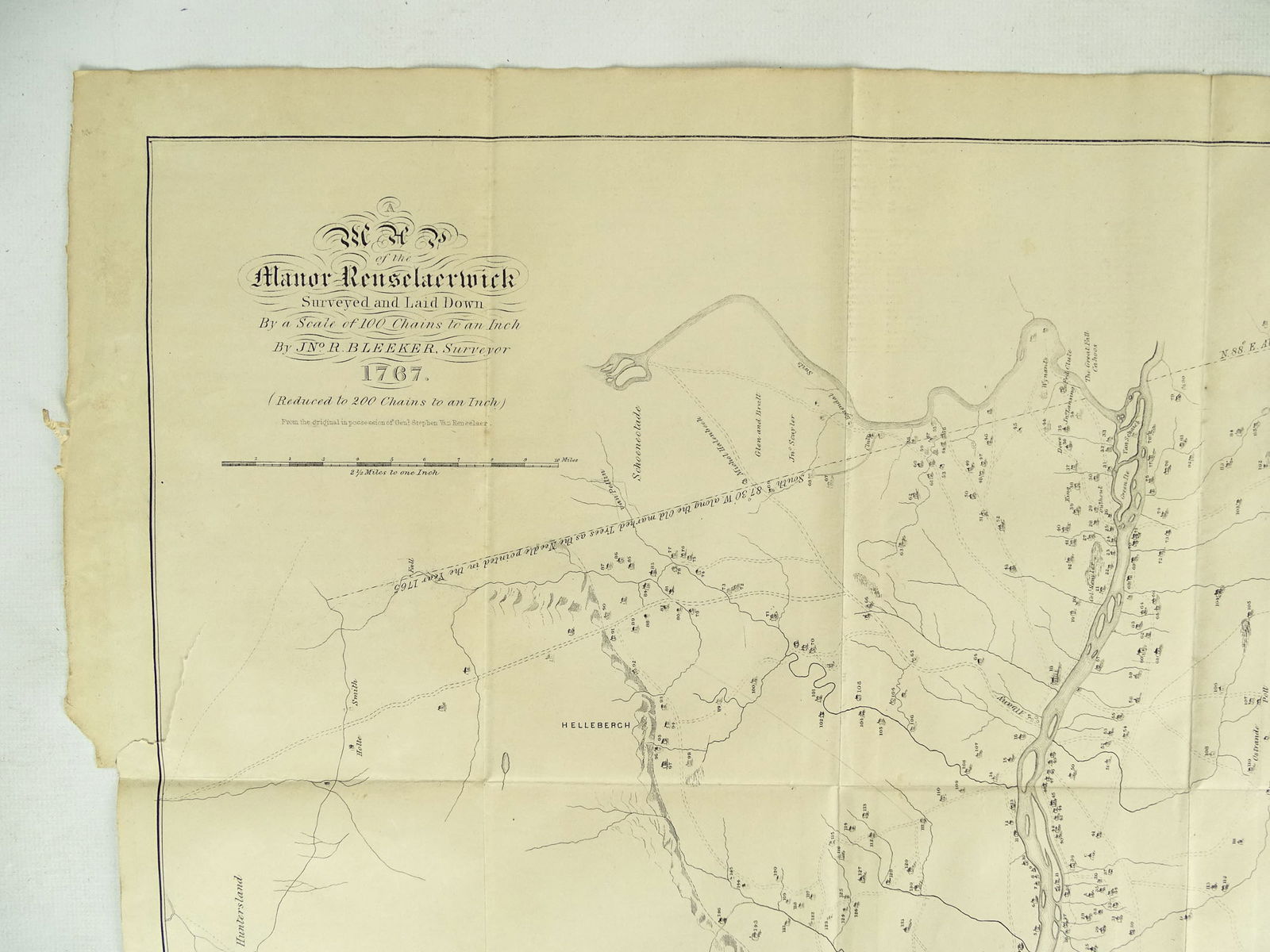 1767 Manor Renselarwick Map - 2
